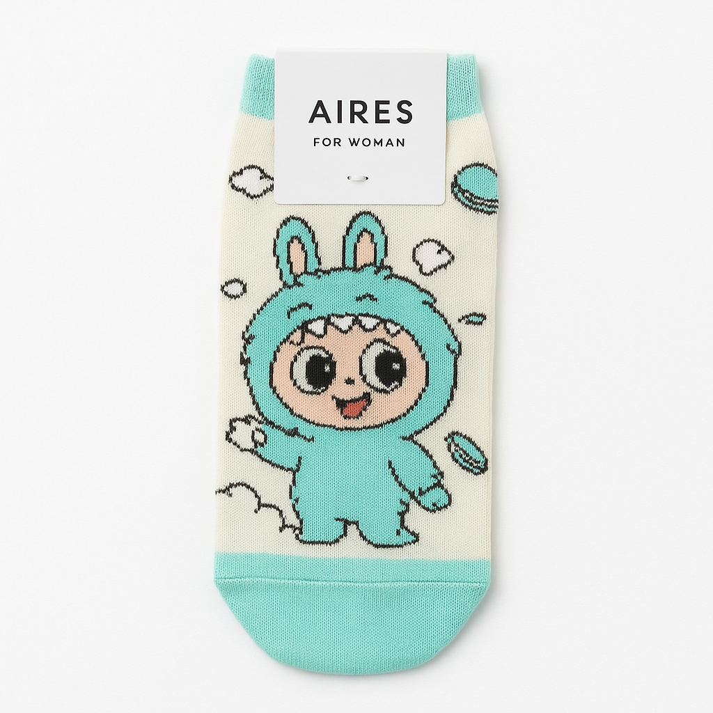 "Sweet Monster Labubu" Socks for Ages 6-12