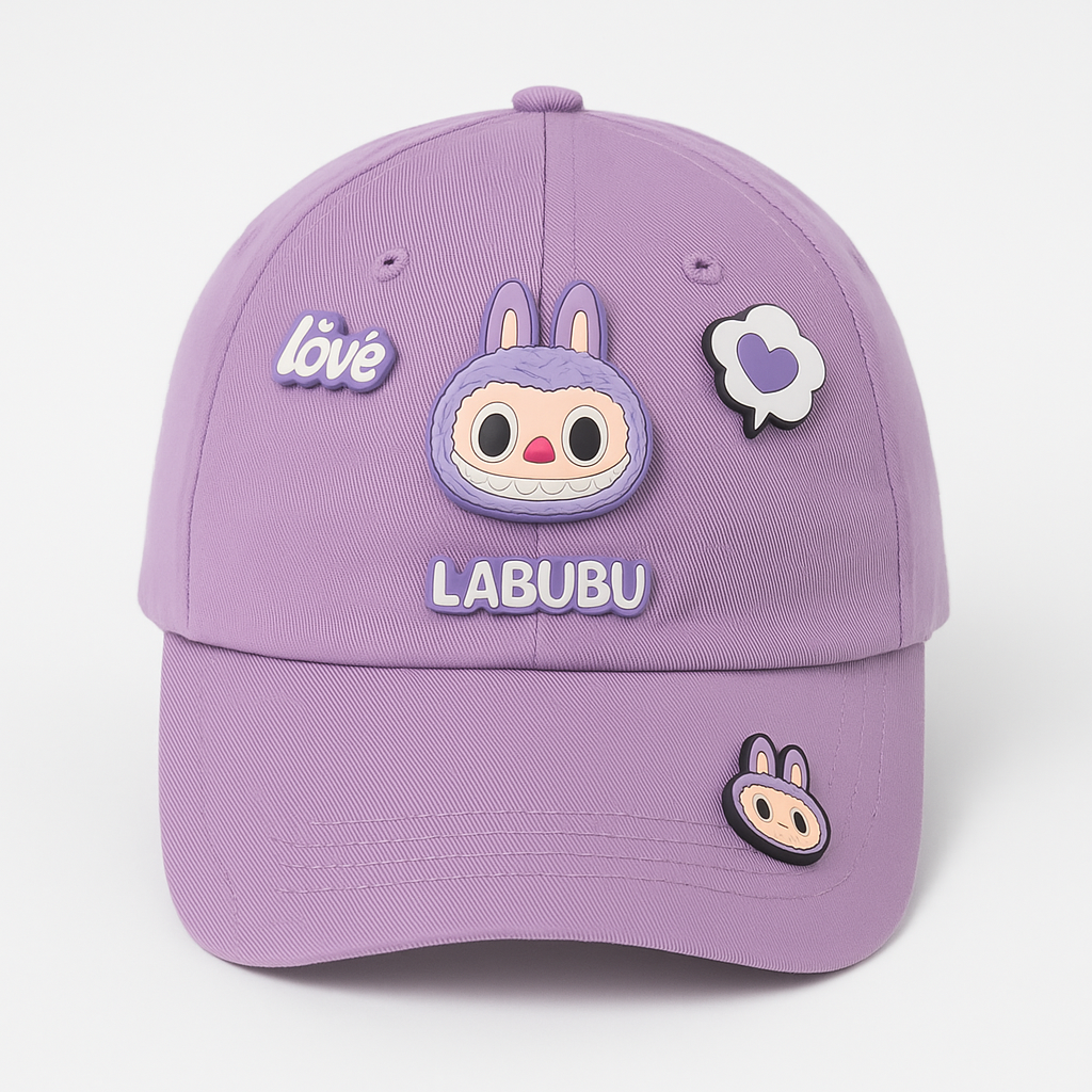 "Lilac Love Labubu Cap"
