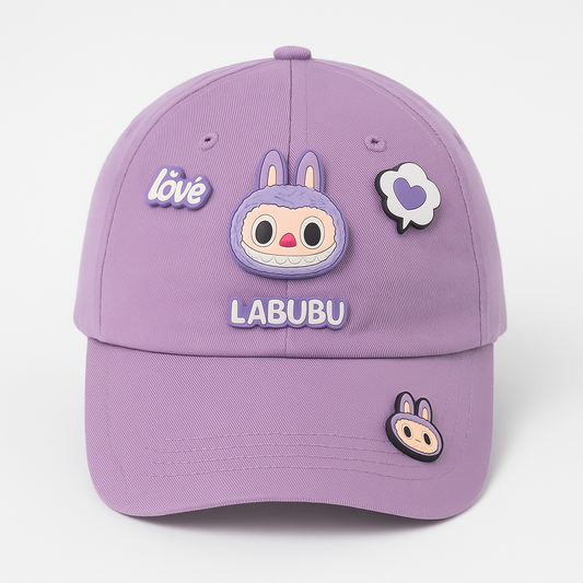 "Lilac Love Labubu Cap"