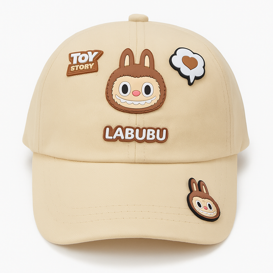 "Beige Toy Story Labubu Cap"