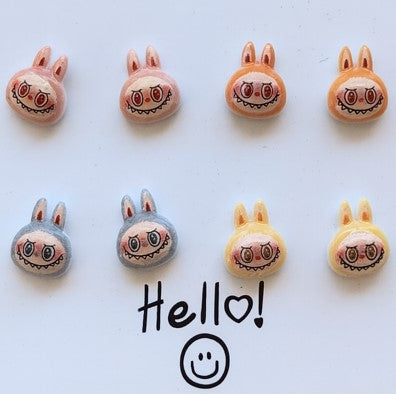 Labubu Bunny Studs – Warm Glow Limited Edition