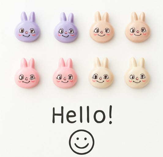 Labubu Bunny Studs – Cool Glow Limited Edition